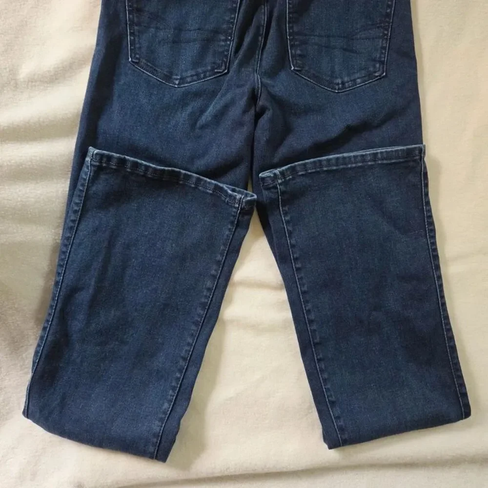 American Eagle Womens Size S Dark Wash Pull On High Rise Stretch Denim Jeggings